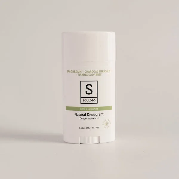 Naturals, Natural Deodorant, Baking Soda Free Lime + Bergamot