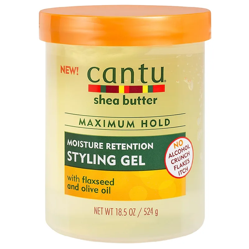 Maximum Hold Moisture Retention Styling Gel With Flaxseed and Olive Oil, Shea Butter (2019 formulation)