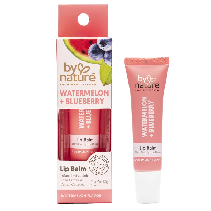 from New Zealand Watermelon & Blueberry Lip Balm to Rejuvenate & Smooth Lips, 1 Lip Balm