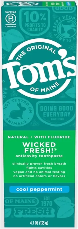 Natural With Fluoride Anticavity Toothpaste, Cool Peppermint