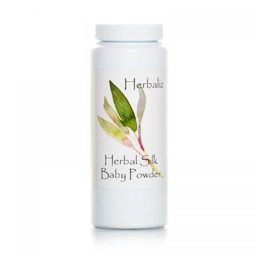 Herbal Silk Baby Powder, Unscented (2019 formulation)