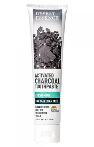Activated Charcoal Toothpaste, Fresh Mint (2019 formulation)