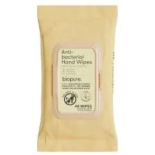 Anti-Bacterial Hand Wipes Two Pack with Benzalkonium Chloride, Honey Wildflower