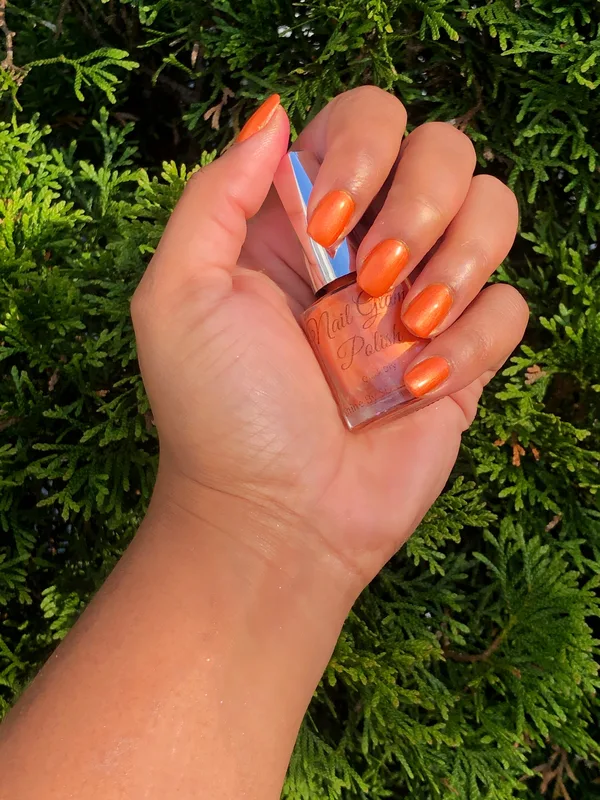 By SD Cosmetics Nail Glam Polish, Orange Pop