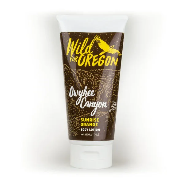 For Oregon Body Lotion, Owyhee Sunrise Orange