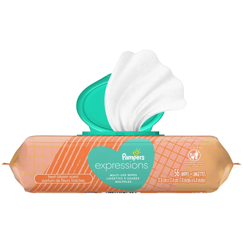Expressions Ultra Soft Wipes, Fresh Bloom (2020 formulation)