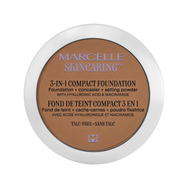 Skincaring 3-in-1 Compact Foundation, Sun Tan