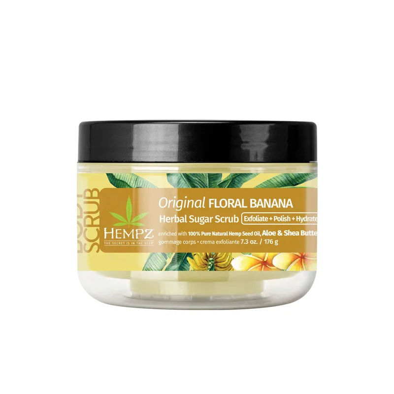 Original Herbal Sugar Scrub, Floral Banana