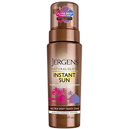 Natural Glow Instant Sun Sunless Tanning Mousse, Ultra Deep Tahiti Tan (2019 formulation)