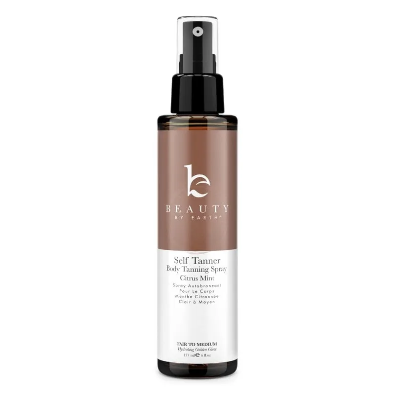 Self Tanner Body Tanning Spray, Citrus Mint, Fair to Medium
