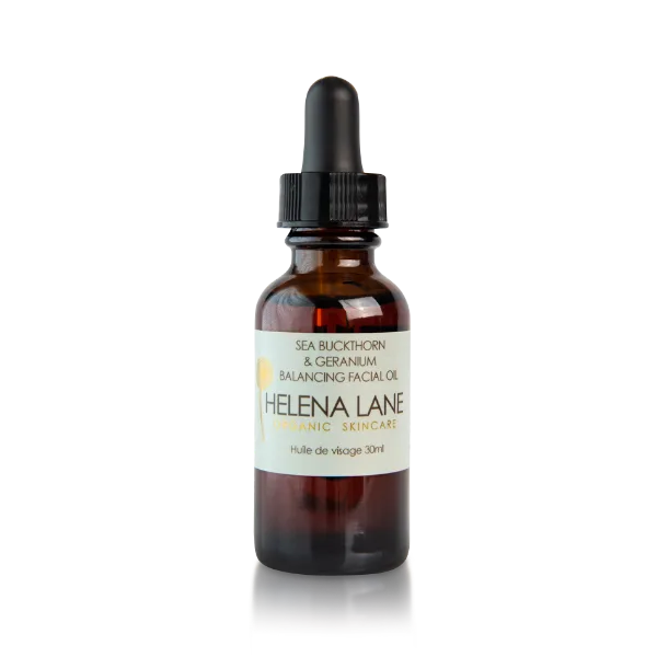 Organic Skincare Balancing Facial Oil, Sea Buckthorn & Geranium