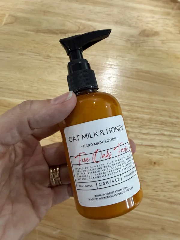 Hand Made Lotion, Oat Milk & Honey