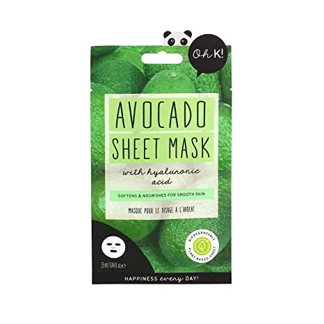 ! Avocado Sheet Mask With Hyaluronic Acid