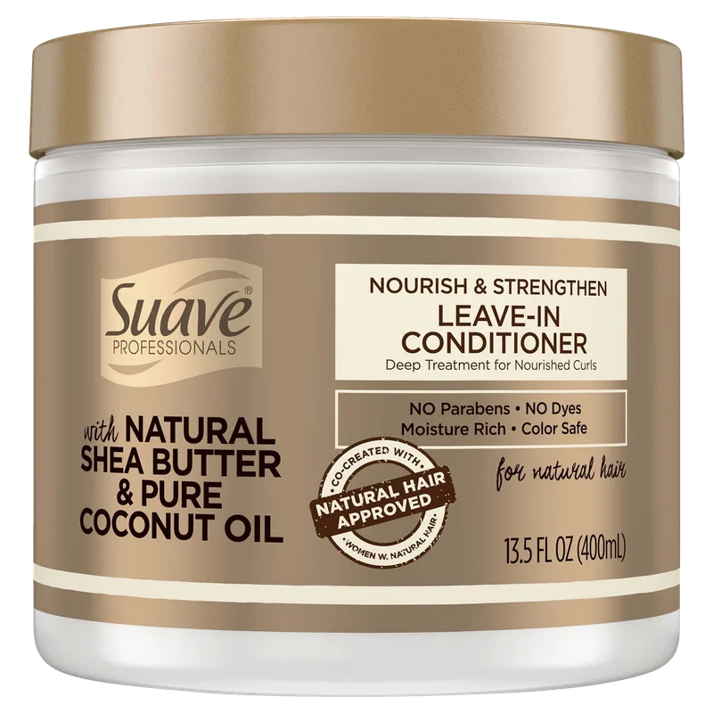 Professionals Nourish & Strengthen Leave in Conditioner With Natural Shea Butter & Pure Coconut Oil (2018 formulation)