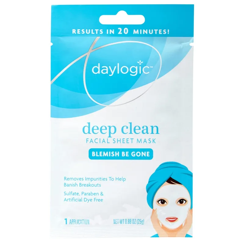 Blemish Be Gone Facial Sheet Mask, Deep Clean