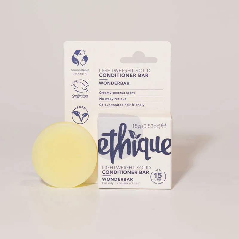 Lightweight Solid Conditioner Bar Mini, Wonderbar