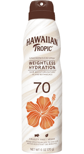 Weightless Hydration Sunscreen Clear Spray, SPF 70
