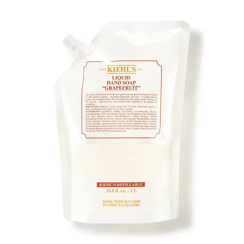 Refillable Liquid Hand Soap, Grapefruit