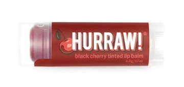 Hurraw! Lip Balm, Black Cherry Tinted