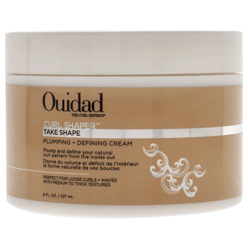 Curl Shaper Plumping + Curl Defining Cream, Frizz Control, Bouncy, Soft Touch Curls