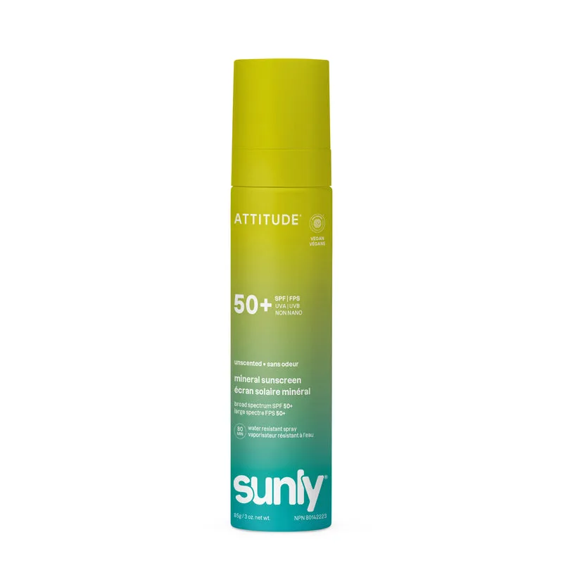 Sunly Mineral Sunscreen Pump Lotion, Unscented, SPF 50+