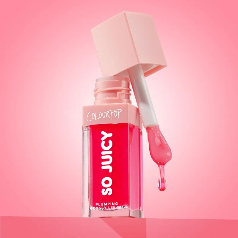 Juicy Plumping Glossy Lip Oil, Flirty Text