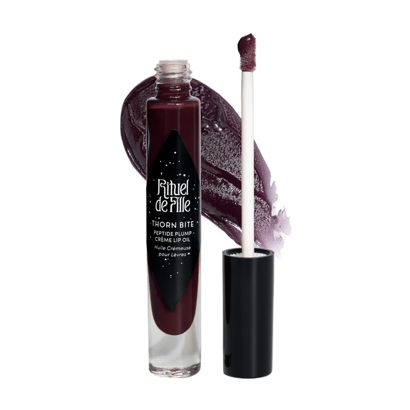 Thorn Bite Peptide Plump Crème Lip Oil, Dark Thorn