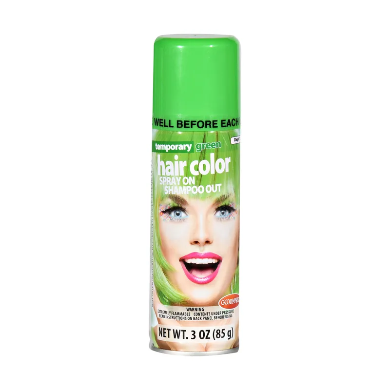 Temporary Hair Color Spray, Green