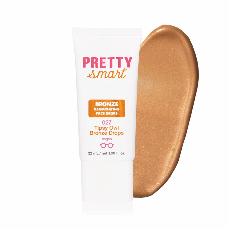 Tipsy Owl Illuminating Face Drops, Bronze Drops, 1.08 fl. oz Tube