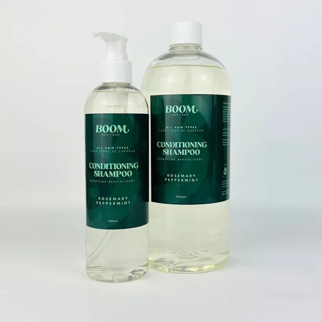 Boom Bath and Body Conditioning Shampoo, Rosemary Peppermint