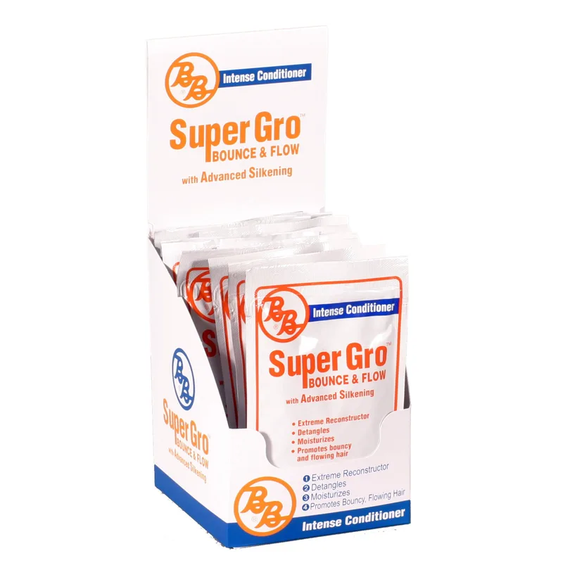 Bronner Brothers Super Gro Bounce & Flow With Advanced Silkening Intense Conditioner (2019 formulation)