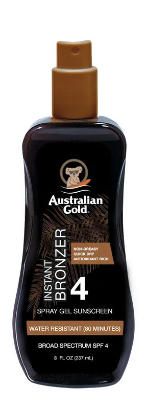 Sunscreen Spray Gel with Instant Bronzer, SPF 4