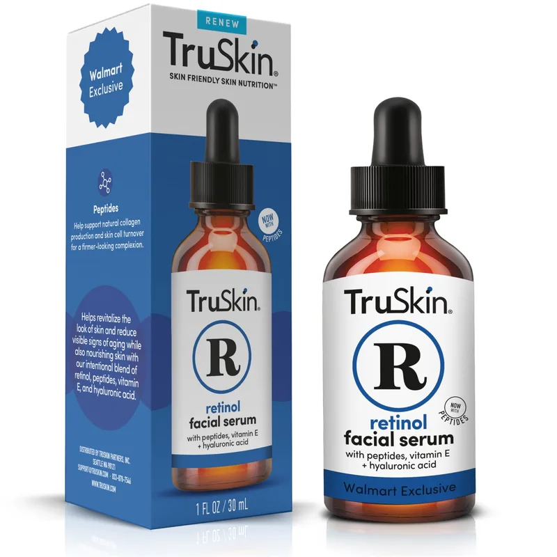 Retinol Face Serum, Gentle Anti-Aging with Peptides & Hyaluronic Acid