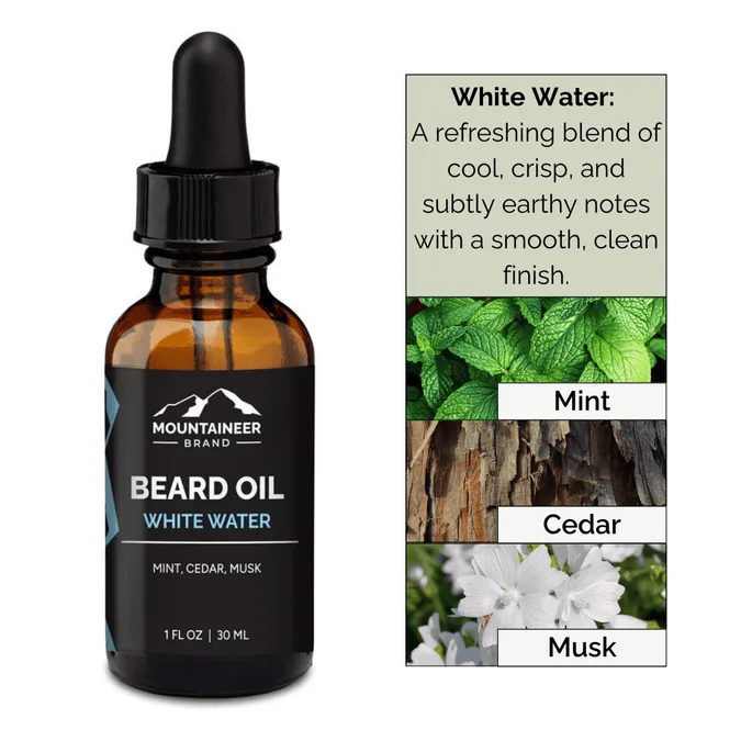 Natural Beard Oil, White Water