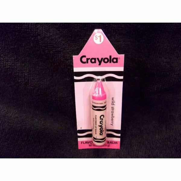 Crayola Flavored Lip Balm, Wild Strawberry (2019 formulation)