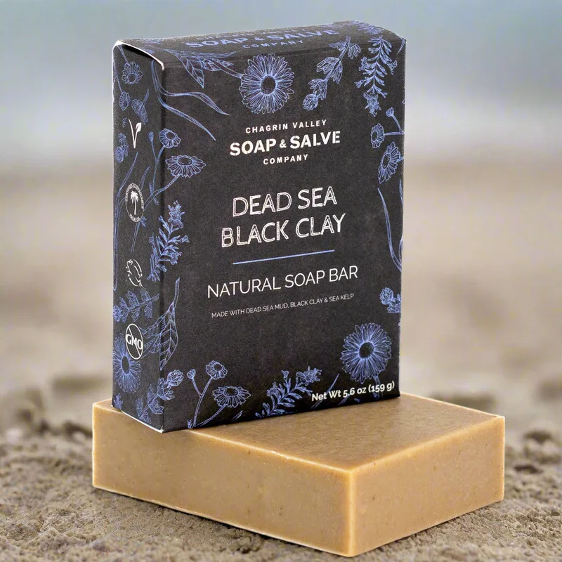 Chagrin Valley Soap and Salve Company Natural Soap, Dead Sea Black Clay