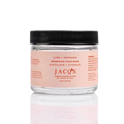 Probiotic Face Mask, lime + moringa