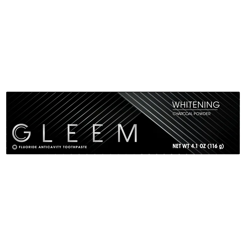 Gleem, Whitening Charcoal Powder Fluoride Anticavity Toothpaste