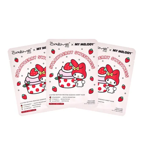 My Melody & Kuromi Fusion Essence Sheet Mask, Strawberry