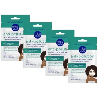 Anti-Pollution 100% Cotton Biodegradable Sheet Mask