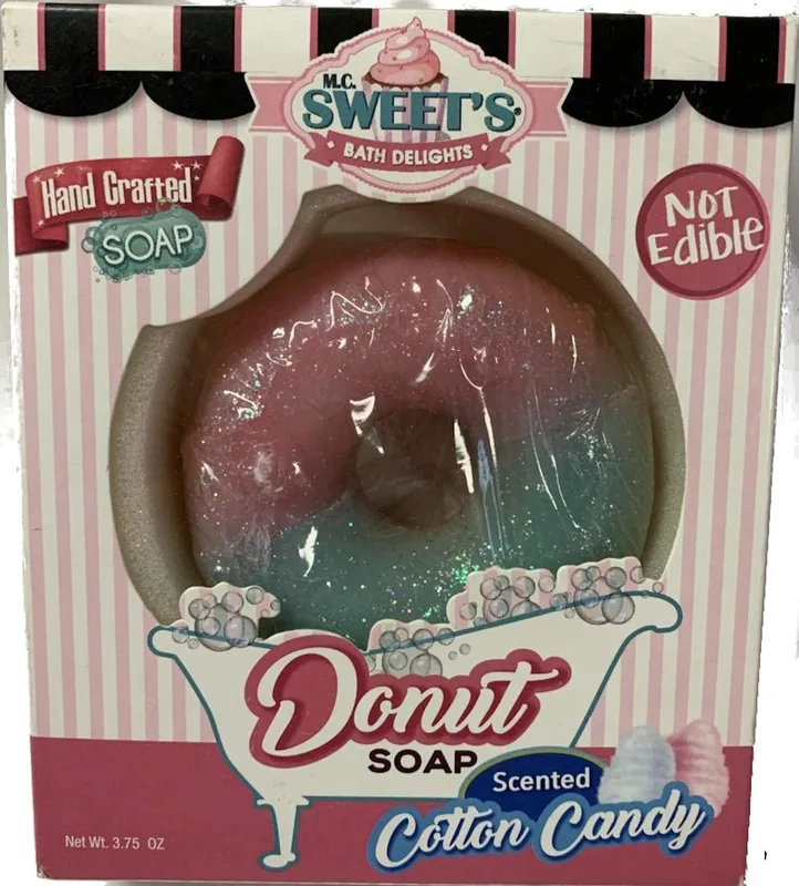 Donut Soap, Scented Cotton Candy