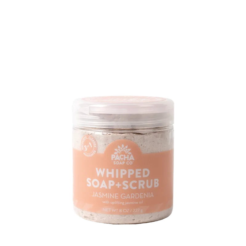 Whipped Soap + Scrub, Jasmine Gardenia