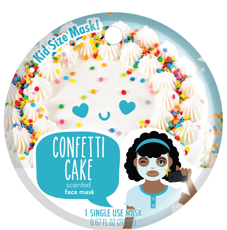 Face Mask, Confetti Cake