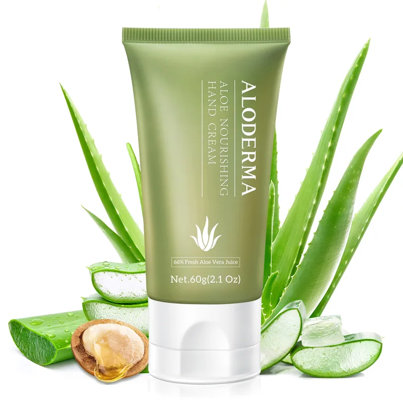 Aloe Hand Moisturizer with 66% Organic Aloe Vera - Dry Hands Lotion for Women and Men - Travel Lotion Hand Cream for Dry Cracked Hands - Working Hands Lotion - Hand Lotion for Dry Hands