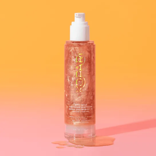 Body Glow Broad Spectrum Rose Gold Sun Shield, Spf 45