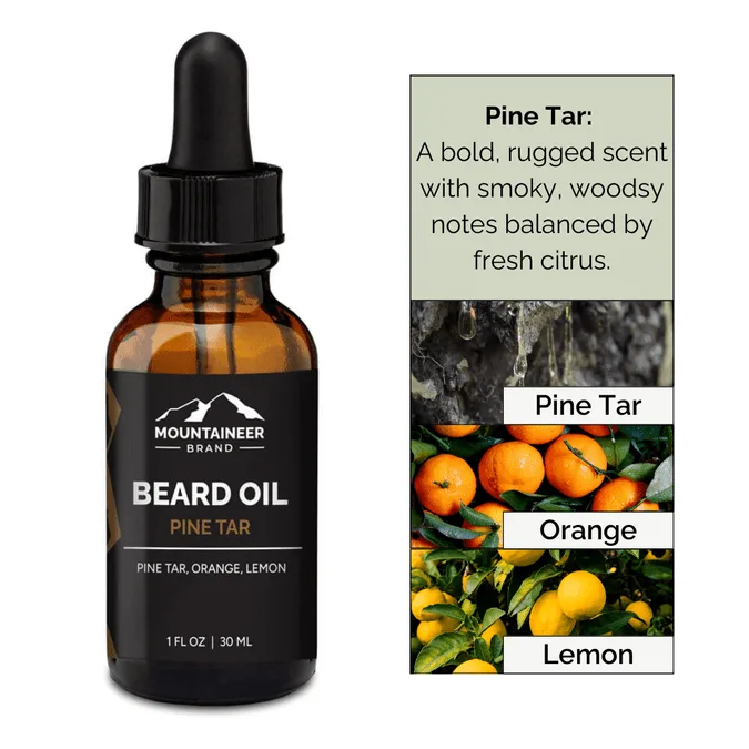 Natural Beard Oil, Pine Tar