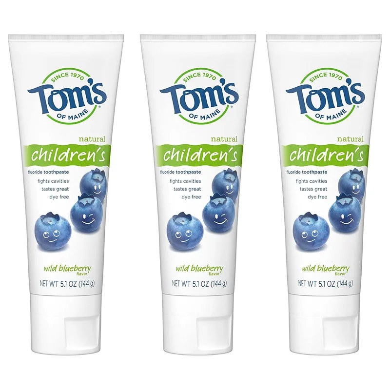 Natural Children's Fluoride Toothpaste, Wild Blueberry