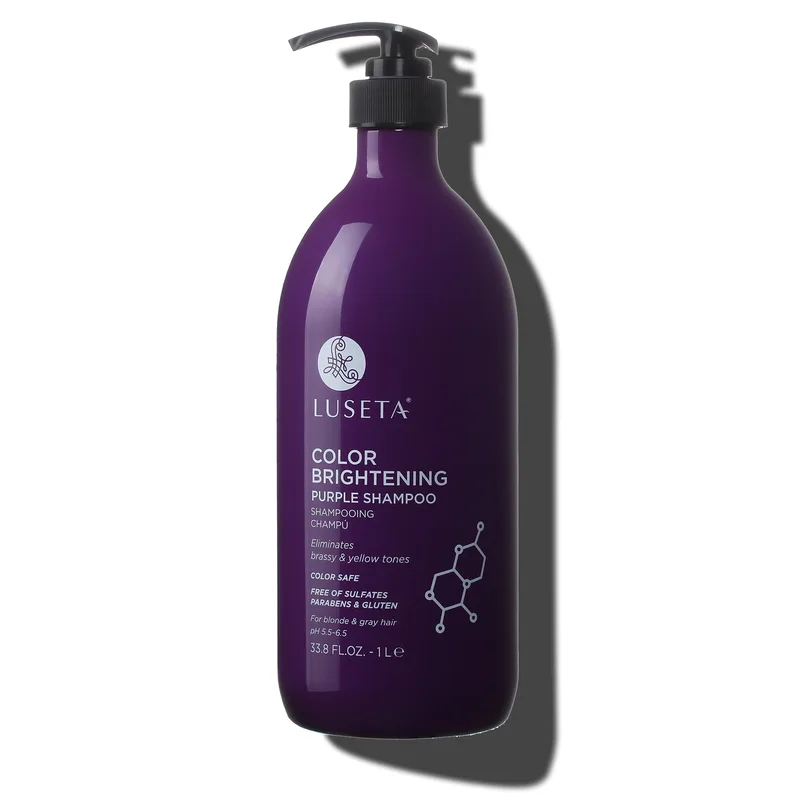 Color Brightening Color Correction Purple Shampoo for Blonde & Gray Hair