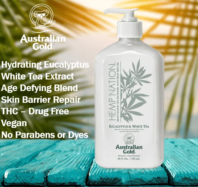 Hemp Nation, Eucalyptus & White Tea Body Lotion,