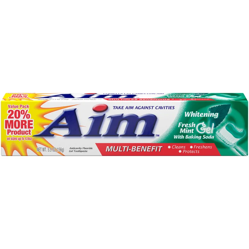 Multi-Benefit Whitening Gel Toothpaste, Fresh Mint